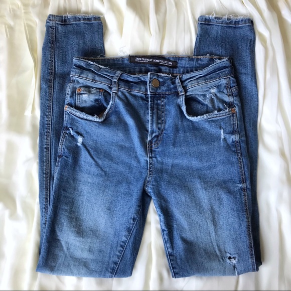 Zara Trafaluc Distressed Skinny Jeans* - Picture 3 of 8